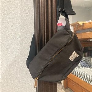 black Herschel fanny pack